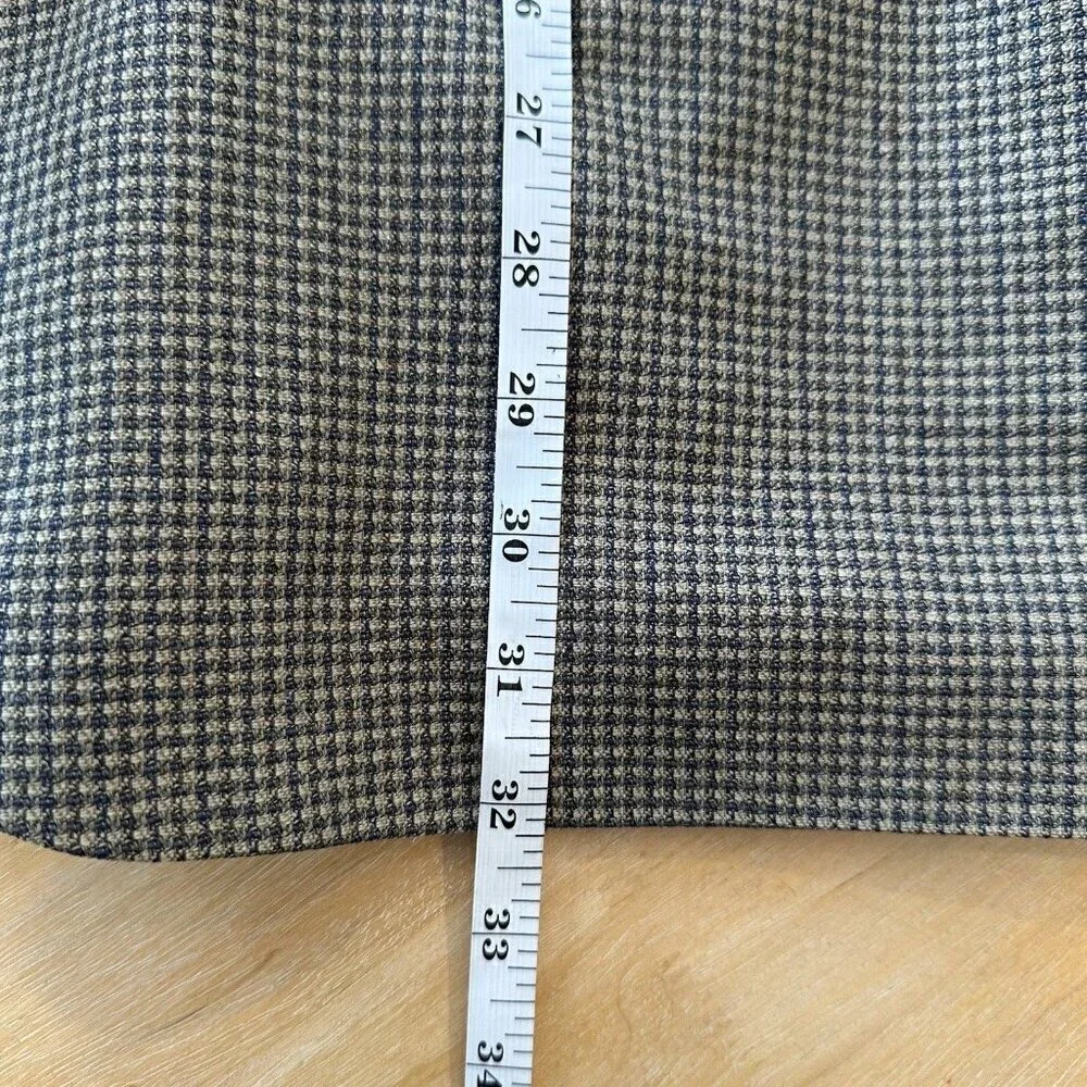 Vito Rufolo Houndstooth Italy Silk Wool 2 Button Sportscoat‎ Blazer Jacket 44R